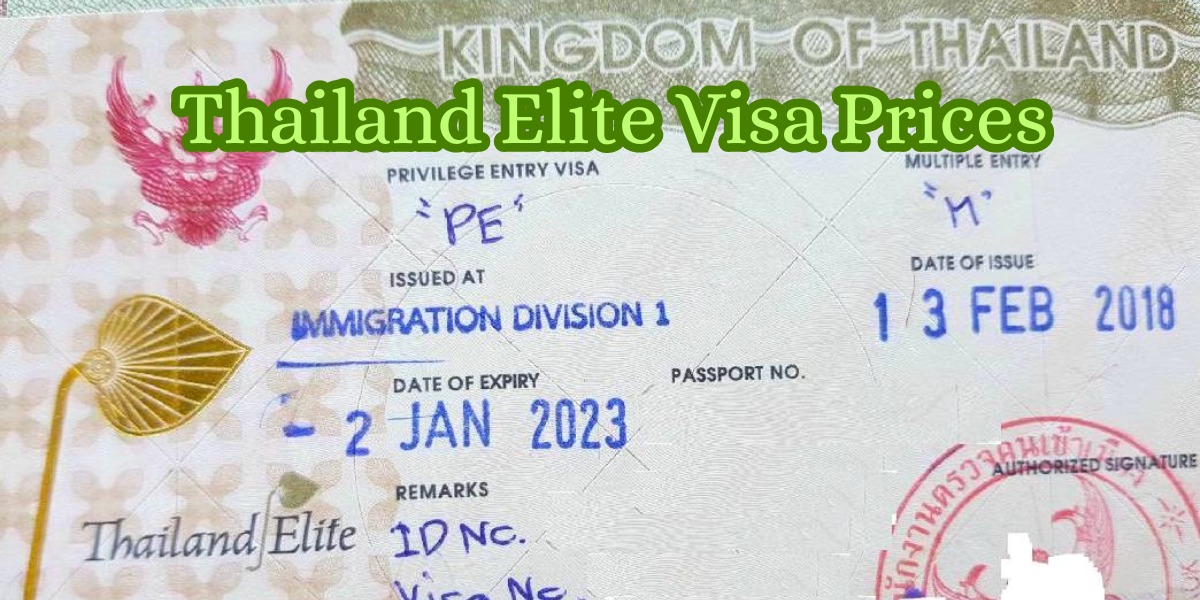 Thailand Elite Visa Prices