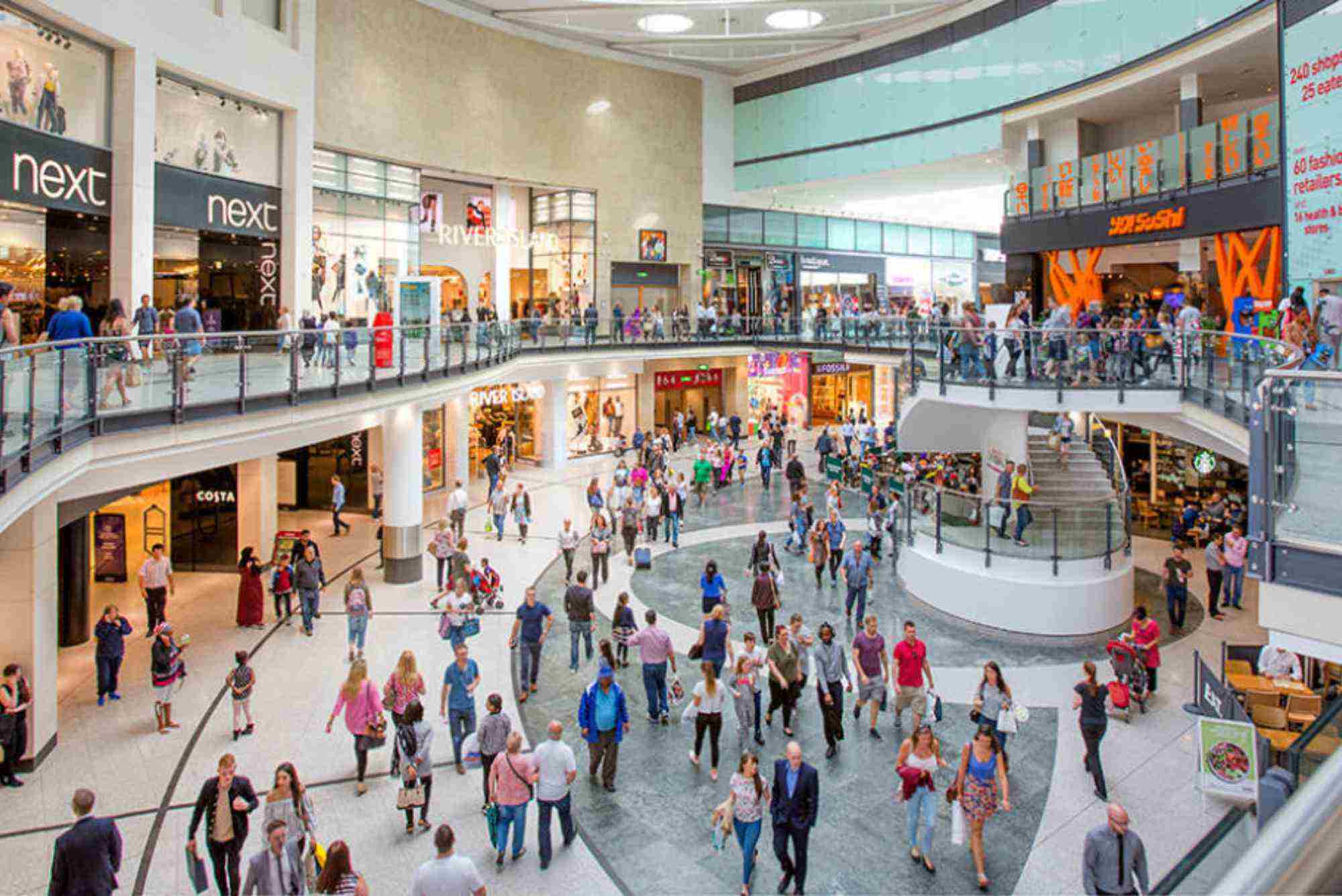 UK Manchester Shopping City Center And Indie Streets