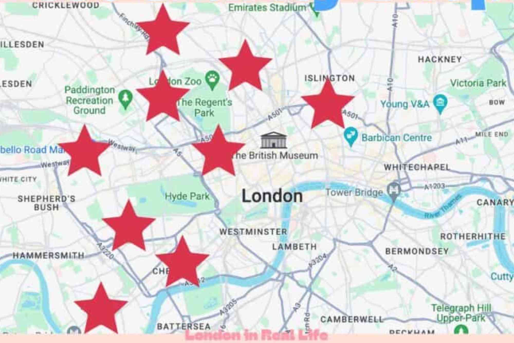 UK Secondhand Shopping Map By Neighborhoods