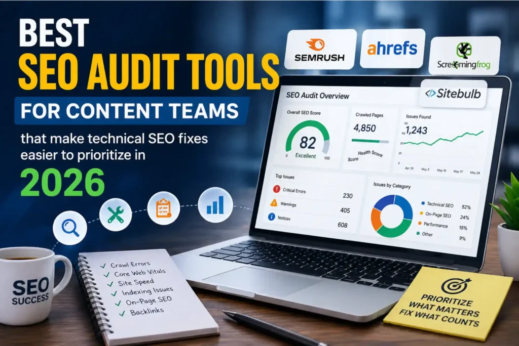 Best SEO Audit Tools for Content Teams that make technical SEO fixes easier to prioritize in 2026