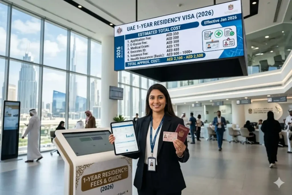 1 Year Visa UAE Price in 2026