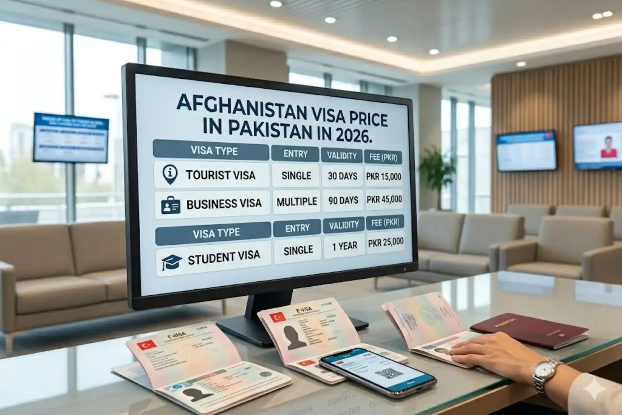 Afghanistan Visa Price in Pakistan in 2026