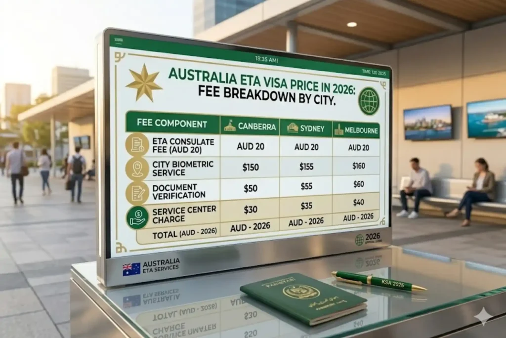 Australia ETA Visa Price in 2026