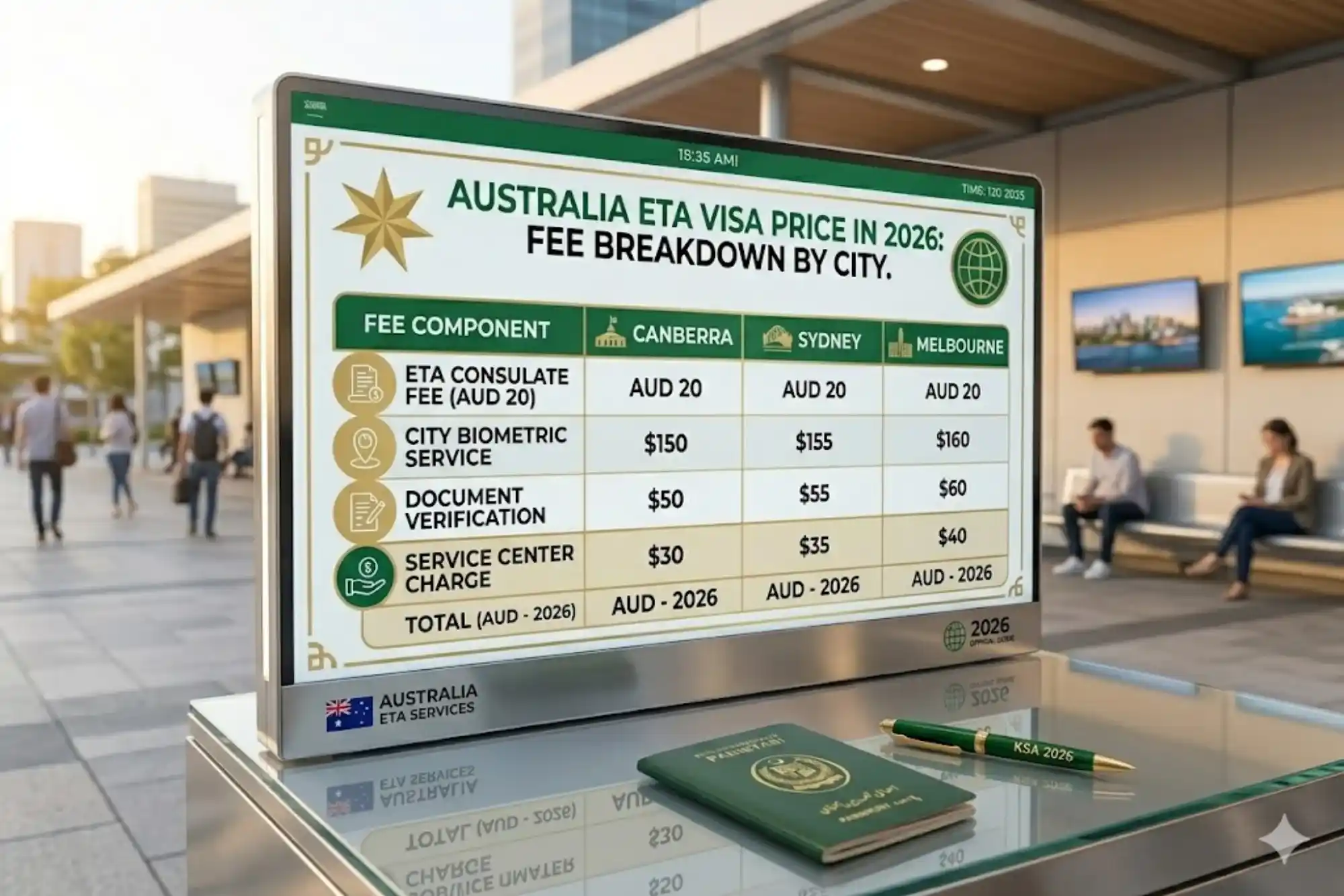 Australia ETA Visa Price in 2026