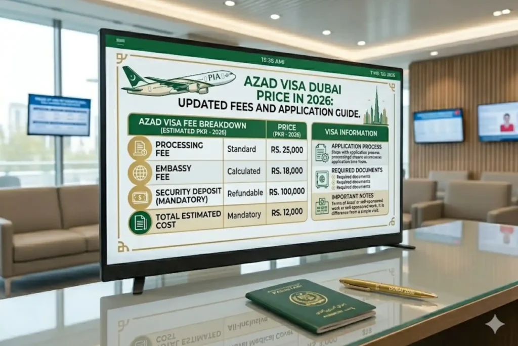Azad Visa Dubai Price in 2026